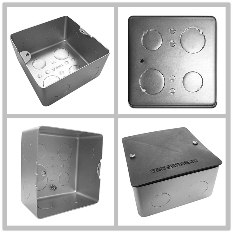 Bull (BULL) switch socket panel ground socket ground insertion bottom case wire box dark case shallow bottom case junction box concealed