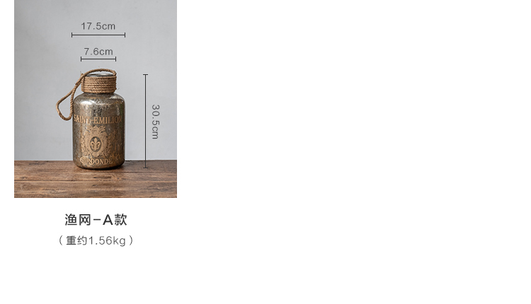 Ấn Độ nhập khẩu bình thủy tinh retro hoa hoa phòng khách trang trí phòng ngủ - Vase / Bồn hoa & Kệ chậu cây treo tường trong nhà