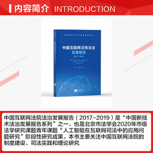 中国互联网法院法治发展报告(2017-2019) 郑飞 知识产权出版社 正版书籍 新华书店旗舰店文轩官网