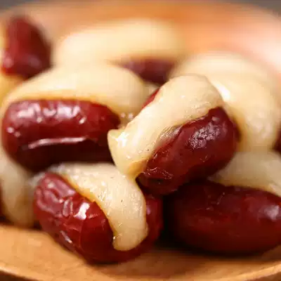 Hotel feast farm specialty heart is too soft glutinous rice red jujube sandwich snack snack Dessert glutinous rice cake handmade 450g