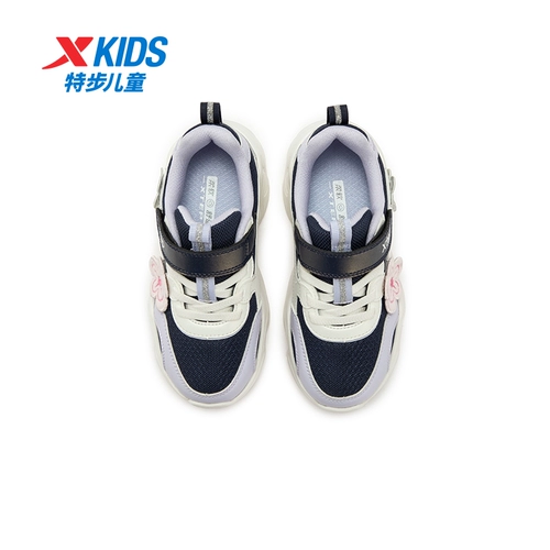 Xtep, детские туфли для отдыха, милая спортивная обувь на липучке, нескользящие коньки с амортизацией, осенние, тренд сезона