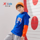 Xtep, летняя одежда, осенняя детская толстовка с капюшоном, спортивный весенний комплект, подходит для подростков, в американском стиле