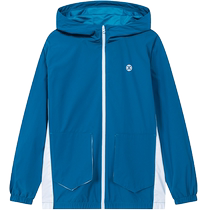 Model) Xtep childrens clothing boys jacket 2024 spring and autumn sports windbreaker medium and large childrens sportswear elastic top