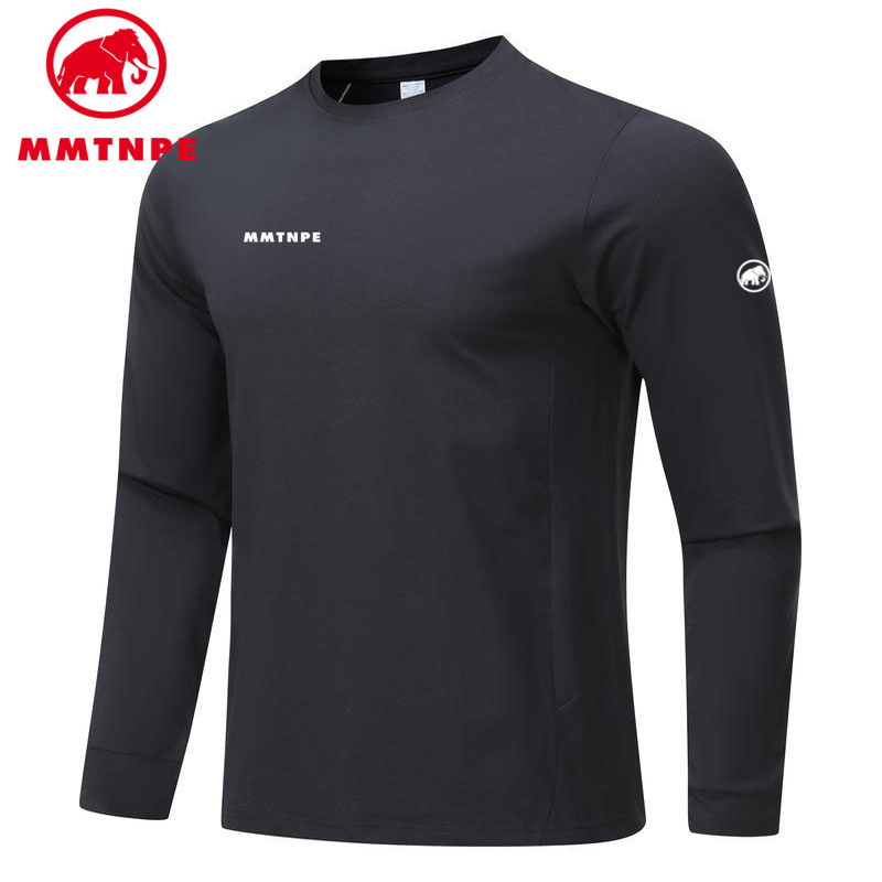 Ole Mammoth Arctic Elephant Long-Sleeved T-Shirt for Men, Outdoor Sports and Leisure, Quick-Drying, Breathable, Hiking, Round Neck, Autumn Top Ole Mammoth Arctic Elephant Long-Sleeved T-Shirt for Men, Outdoor Sports and Leisure, Quick-Drying, Breathable, Hiking, Round Neck, Autumn Top
