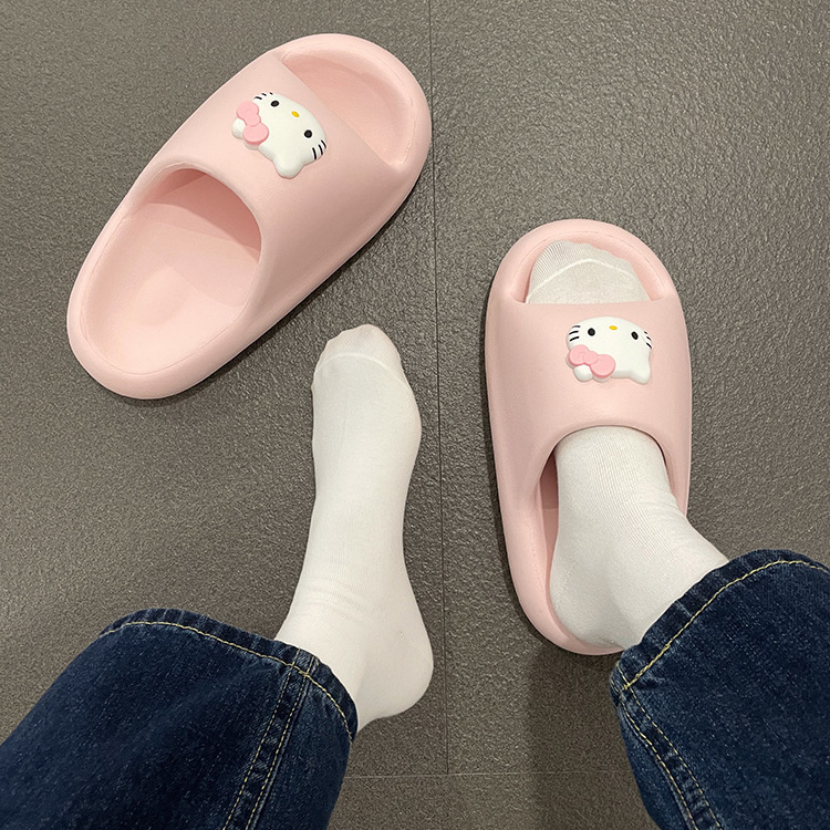 Cute soft sole Slippers for Women 2026 New Model Couple Home Indoor Non-Slip Anti-Odor Student Sandals Women's Outdoor Wear