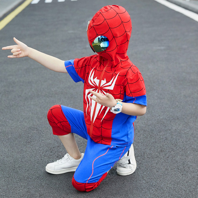 Children's Performance Costume Spider-Man Outfit Boys' Suit Boys' Summer Outfit Ultraman Costume Summer Children's Day Gift Trendy