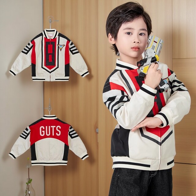 Ultraman Clothing Spring and Autumn Boys' Jacket 2025 New Children's Spring Jacket Tiga Victory Team Team Uniform Trendy