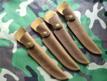Cowhide knife cover Leather scabbard protective cover outdoor knife shell universal crazy Horse leather knife cover 18cm blade length