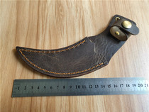 Cowhide knife cover Leather scabbard protective cover Outdoor straight knife suitable for claw knife machete knife cover portable knife shell