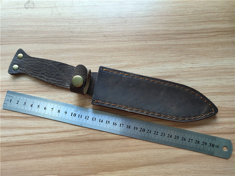 Universal cowhide knife cover sheath double-edged sword cover outdoor knife shell sword leather cover leather scabbard