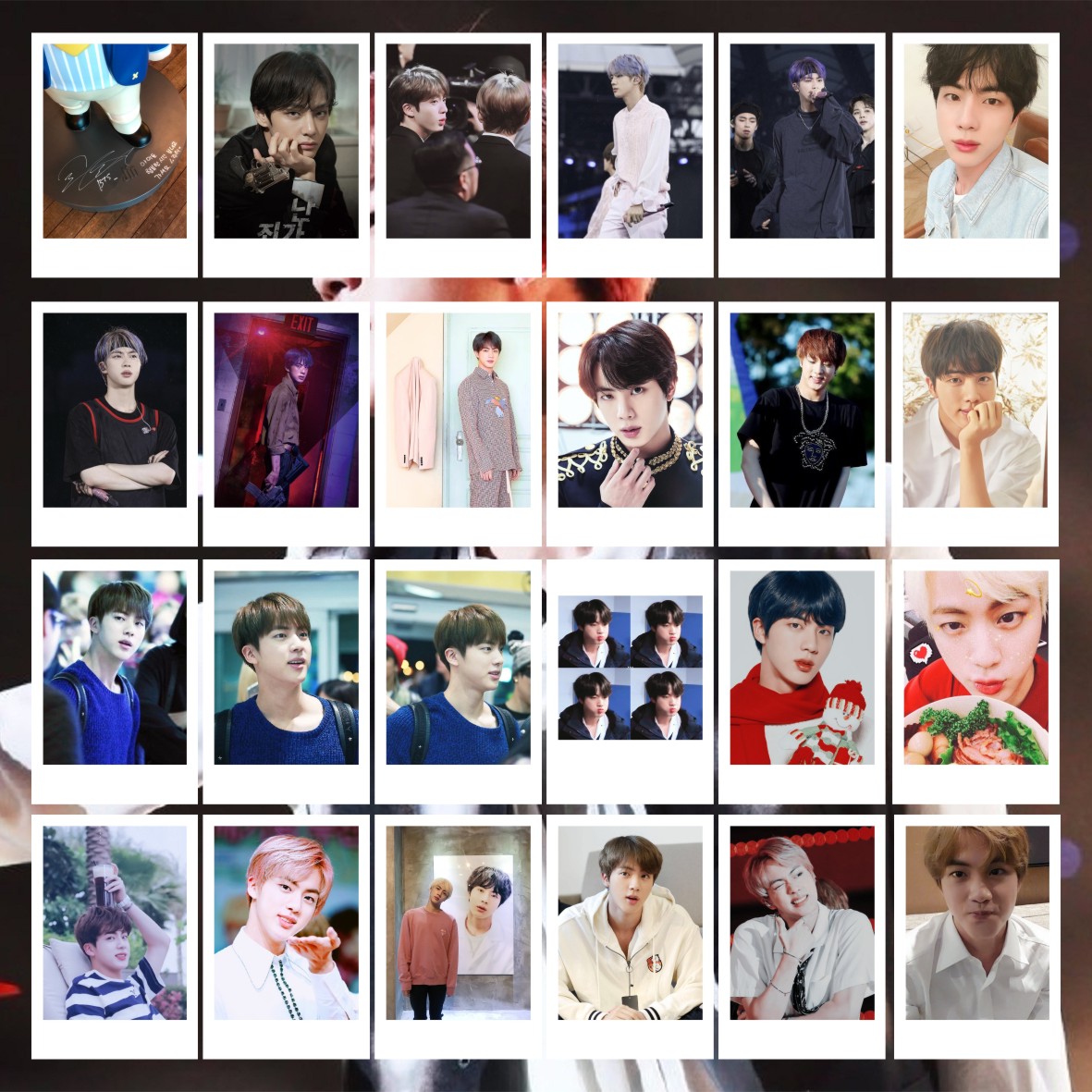 Bulletproof Juvenile Group Bts Golden Master Jin Jin Shoot Standing Lomo Small Card Selfies Photos 108 Photos With Postcards