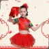 Trang phục trẻ em ngày tết cho bé trai và bé gái trình diễn trang phục mẫu giáo Yangko quần áo rap Trung Quốc múa đỏ quần áo cửa hàng quần áo trẻ em Trang phục