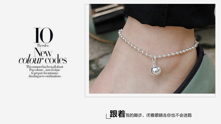 Bracelet de cheville Femme      en Argenterie - Ref 3103604 Image 20