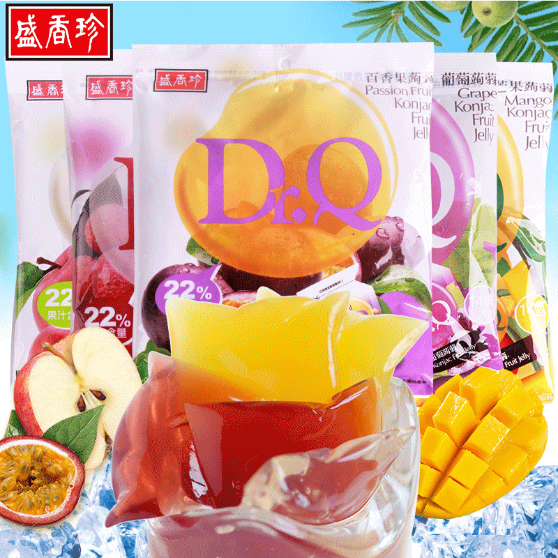 China Taiwan snacks Sheng Xiang Zhen DrQ Konjac Jelly 210g Absorbent juice pudding Fruit flavor