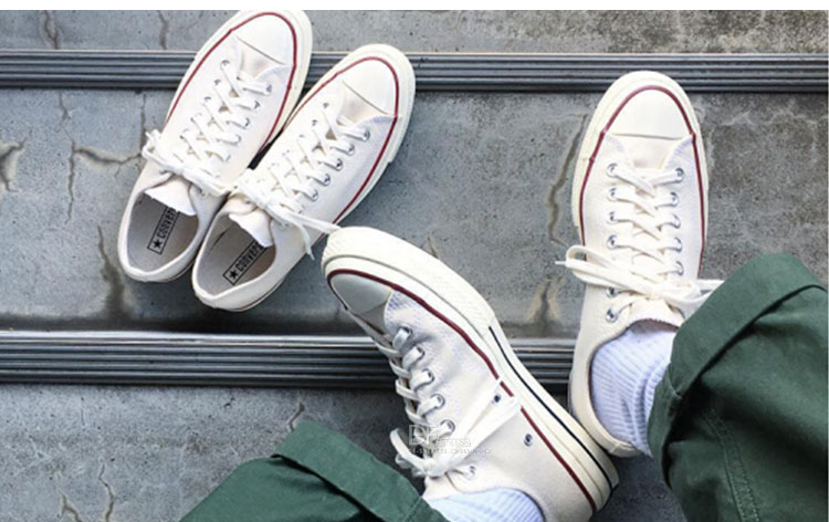Converse Converse 1970s Giày trắng nam trắng tiêu chuẩn Samsung 162062c / 162053c - Plimsolls giày thể thao cổ cao