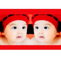 Cute and beautiful doll picture wall sticker baby photo poster child portrait 120x80 newborn early education
