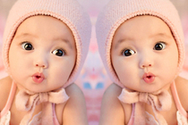 Cute pretty doll stickers baby pictures Wall stickers Baby photos posters kid portraits twin paintings