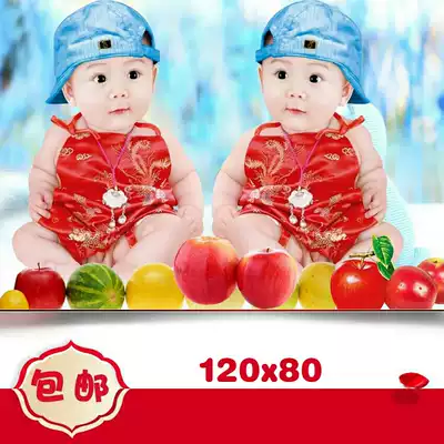 48-inch big poster baby baby painting wall stickers cute male baby adorable baby prenatal education wedding room stickers