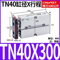 Двухосевой цилиндр TN40X300-S