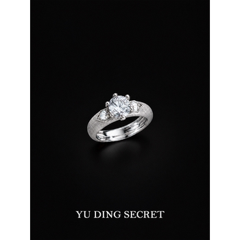 Fish secret 925 sterling silver simple temperament diamond light luxury style high-end niche design exquisite ring silver jewelry