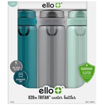 Sam ello womens sports water glass 828ml * 3 mens sports water glass combined dress with the hand cup large capacity