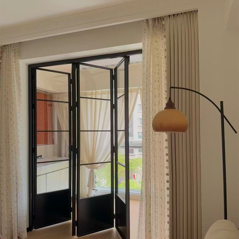 French-Style Vintage Kitchen Sliding Door, Cream-Colored Study Room, Living Room, Bathroom Sliding Door, Partition Door, Balcony Door