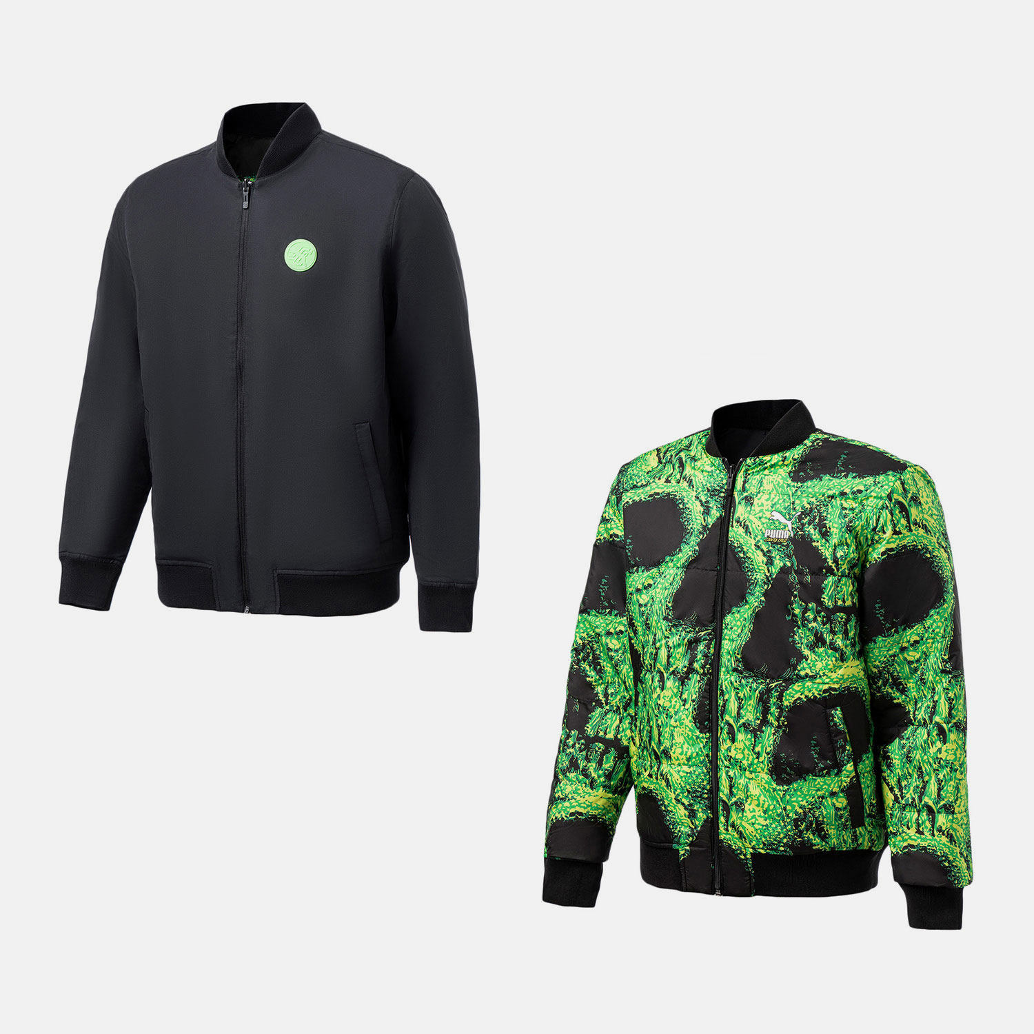 PUMA Puma official website flagship black mark men's clothing SANTA CRUZ sportswear casual jacket 532239-Taobao