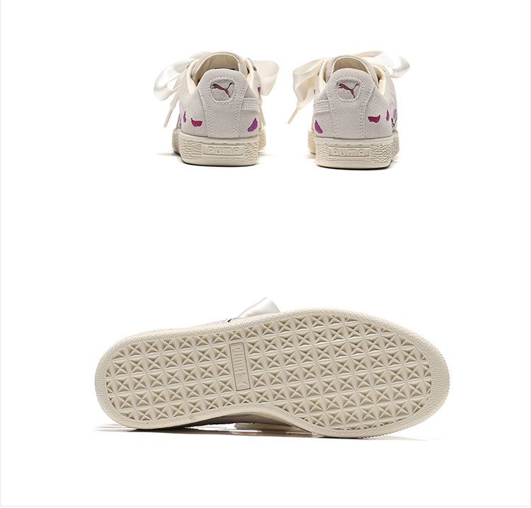 PUMA 彪 板 giày nữ mới giày thường giày hoa nhỏ thêu nơ bánh giày - Dép / giày thường giày sneaker nữ hot trend 2021