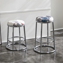 Special thick wrought iron third ring stool video game City stool high stool home round stool bar high stool adult bar chair bench