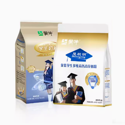 蒙牛金装高钙高锌学生奶粉400gX2