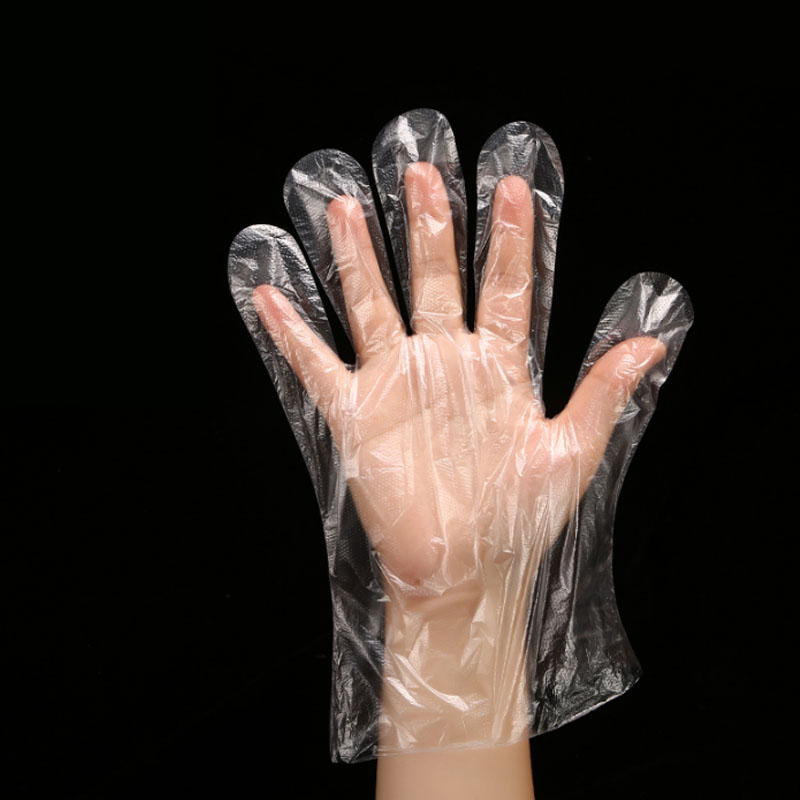 1000只抽取式一次性PE手套盒装食品餐饮塑料薄膜家用透明加厚耐用