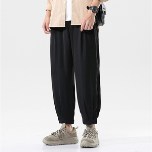 【黎狮玛旗舰店】冰丝休闲男裤