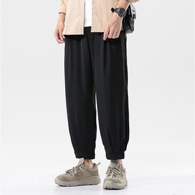 【黎狮玛旗舰店】冰丝休闲男裤