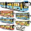 Alloy double-decker bus bus toy boy child toy car open door Single-decker bus bus model