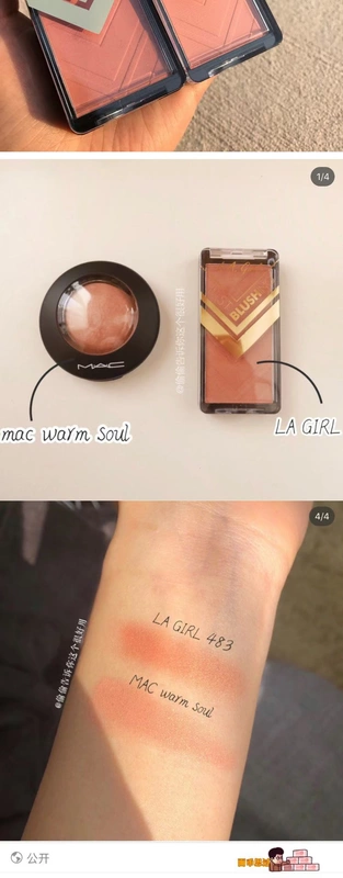 Giá cả phải chăng King | Cô gái Los Angeles L.A. GIRL Monochrom Matte Matte Repair Repair Blush 481 489 - Blush / Cochineal