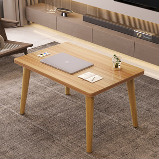 Small coffee table, living room, light luxury, simple, modern, small apartment table, bedroom, floor-sitter, solid wood square table table legs