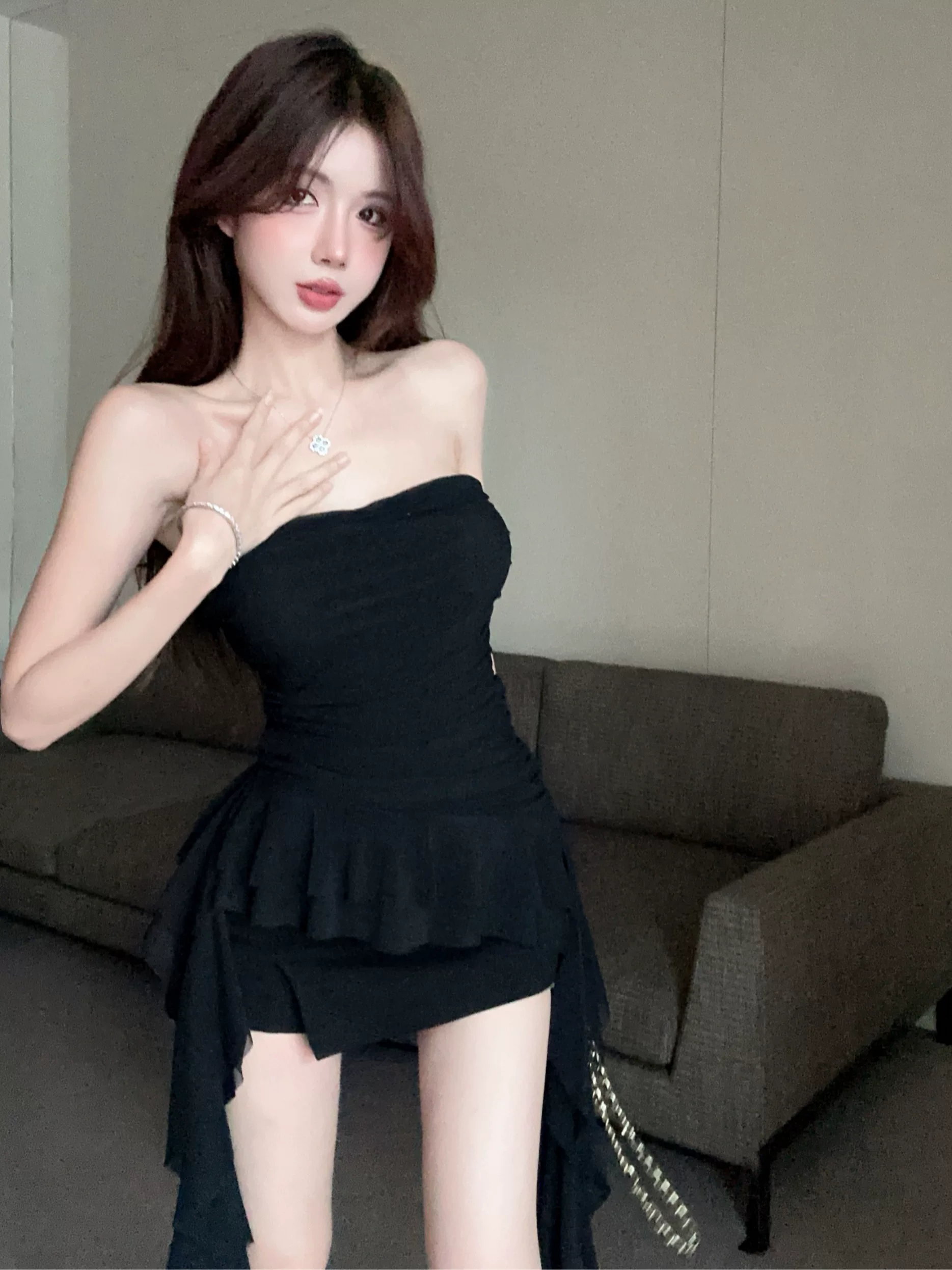 Топ-бортик (Tube top), универсальный бюстгальтер, топ, набор для лета, французский стиль