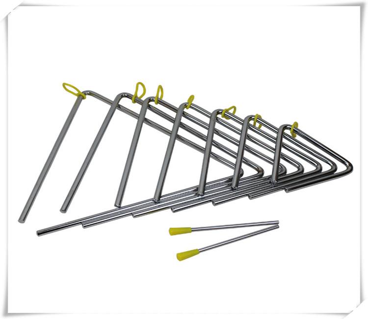 Bộ gõ Orff Triangle Bell Nhạc trẻ em giáo dục sớm đồ chơi 4 inch 5 inch 6 inch dày sắt đồ chơi thông minh