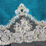 Сплошная ткань ткань, хлопок и тяжелый вышитый кружев