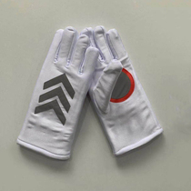  Winter traffic riding command reflective gloves non-slip touch screen white black duty plus velvet thickening