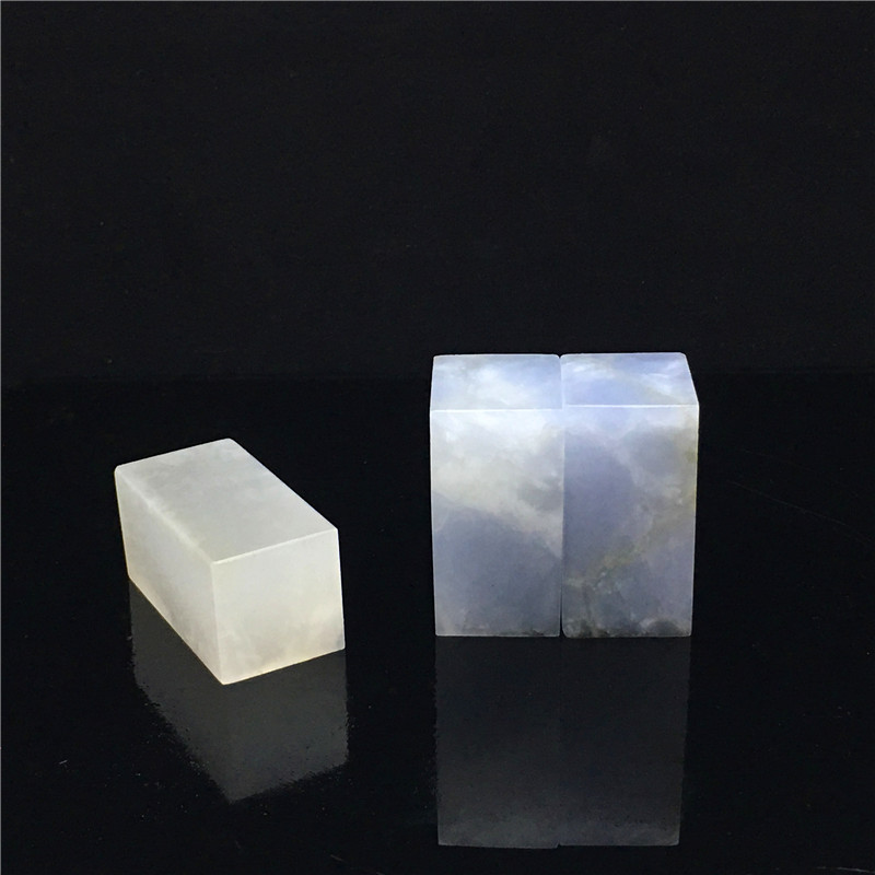 Spain 3*3*6 frozen stone sapphire lychee frozen practice chapter square chapter gold stone seal engraving seal material practice stone