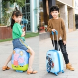 Детский чемодан для девочек, универсальный мультяшный ранец, 1618 дюймов