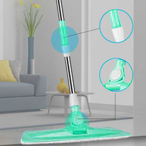 Flat mop sticky cloth flat mop household increase and strengthen stainless steel telescopic rod 360°rotating dust push