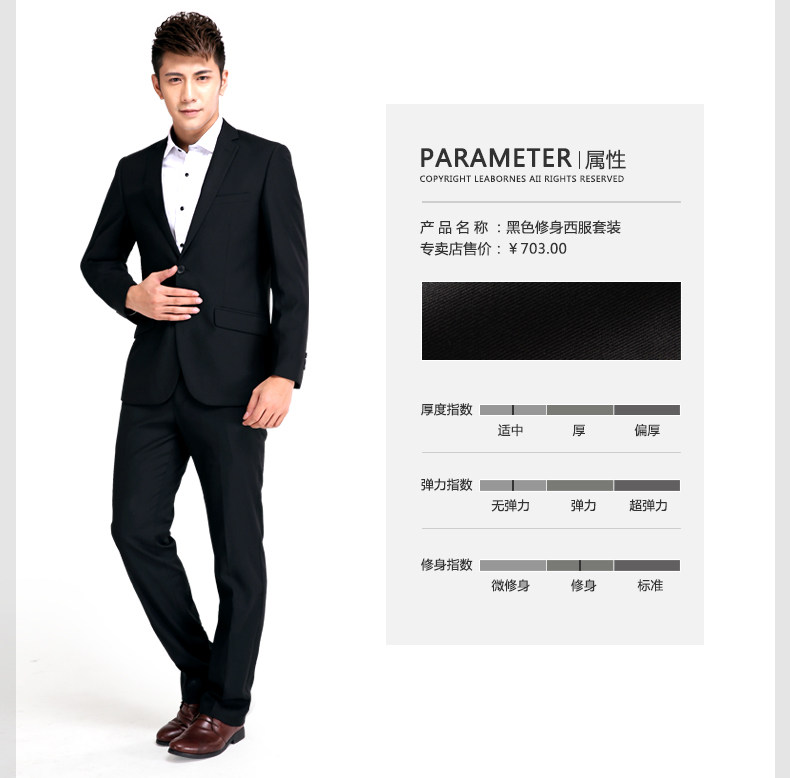 Costume homme LEABORNES en polyester pour hiver - Ref 1554354 Image 10