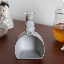 Lovelly Kitchen Small Helper Mouse Love Rice Cute Barn Small Rat Plastic Quantity Rice Spoon