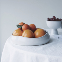 Lovely outlet Irregular Design Sense ceramic fruit basin High foot bowl with zero food bowl