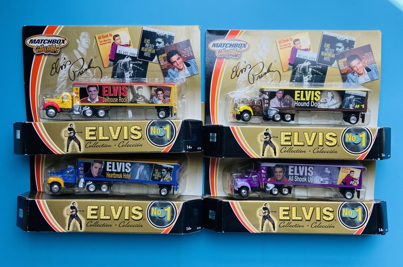 Matchbox Elvis Presley Set Johnny Hot Wheels Airplane Alloy Model Large 319