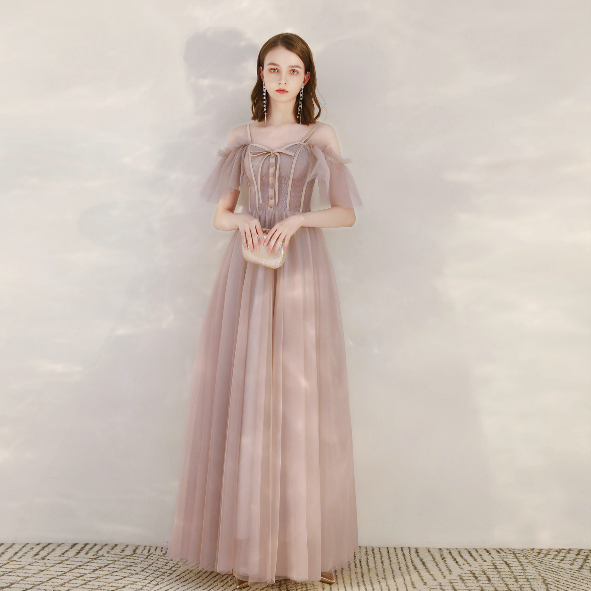 Bridesmaid dress bride toast 2022 new summer dinner annual meeting champagne suspender dress small fairy temperament - Taobao