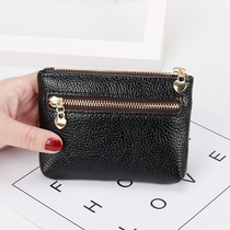 Short ZIPPER SMALL ZERO MONEY BAG KEY BUCKLE GENUINE LEATHER TEXTURE CARD BAG COIN BAG FASHION BRIEF ABOUT SMALL POCKETBAG WOMAN