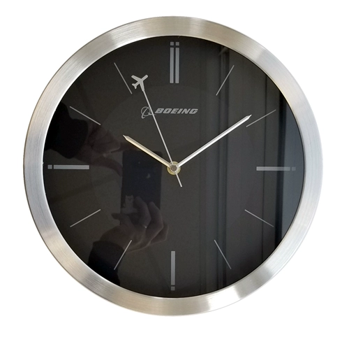 Черные креативные современные и минималистичные кварцевые карманные часы для спальни, самолет